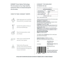 Load image into Gallery viewer, Vitamin D3 + K2 High-Stability Liposomes
